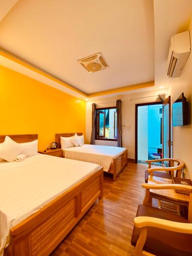 Cam Ranh Cabin | Đảo Bình Ba, nhà nghỉ sắc màu đi bộ ra biển rất gần, không nhận khách quốc tế, phòng đôi - nhận cọc trước mới giữ phòng