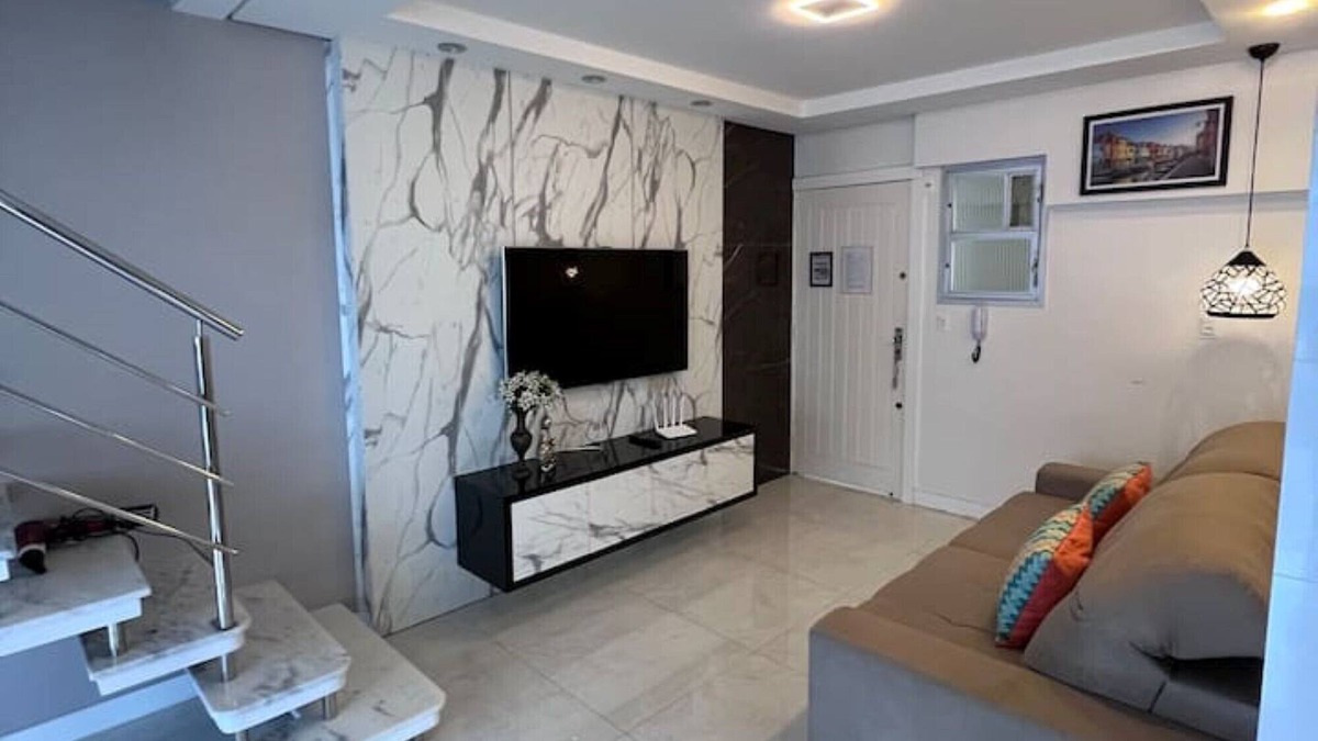Morretes House | 03-bedroom duplex, right on the sand and renovated!