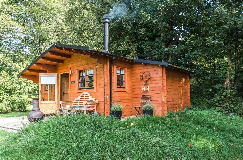 Carluke House | 1-Bed Cabin 2 adults Wood Burning Hot Tub & Fire