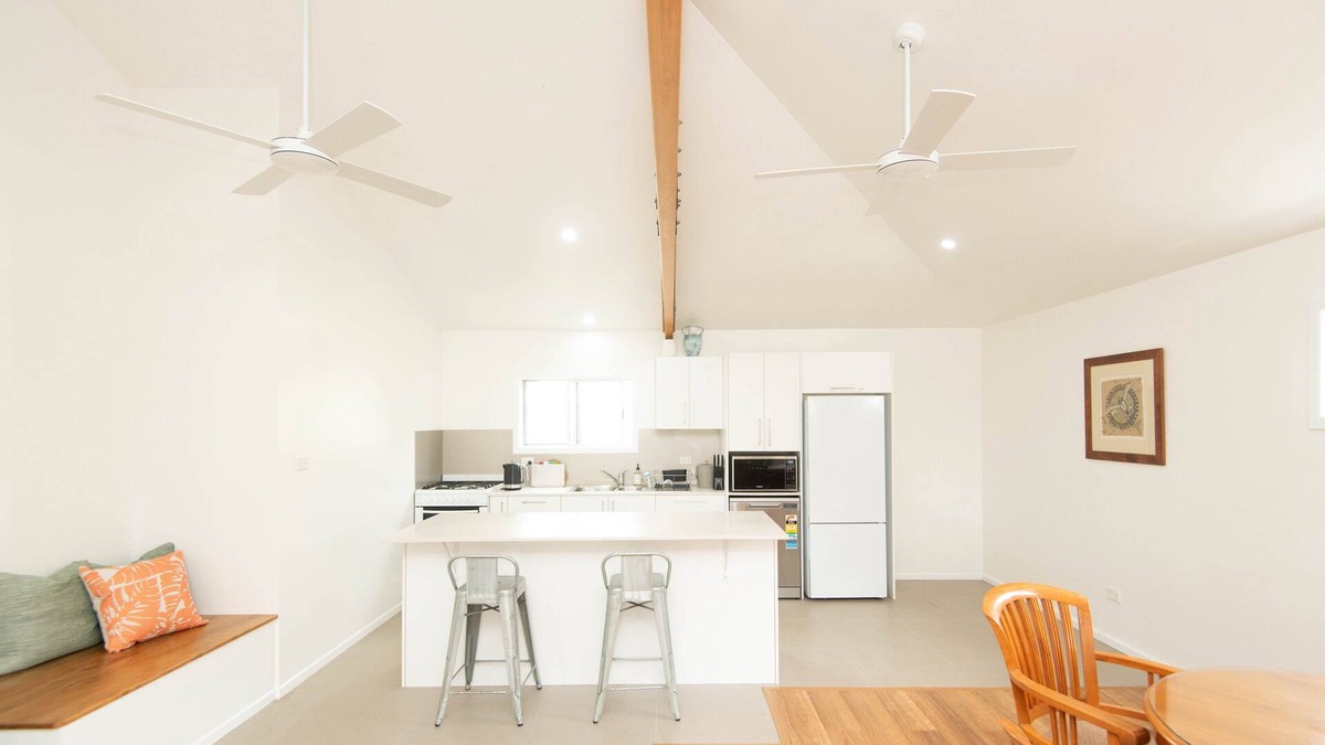 Norfolk Island Ski Chalet | 1 bedroom 1 bath house w patio incl car