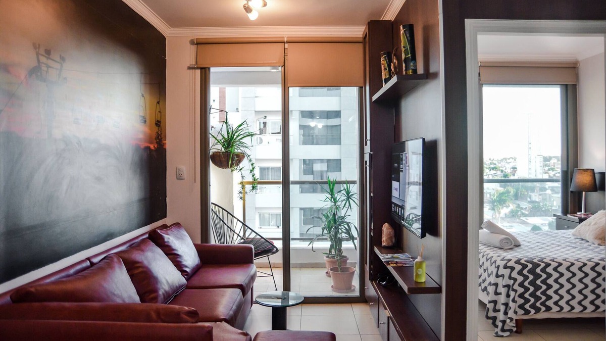 Santa Fe Apartment | 1 BedRoom Super comfy Modern Bright with Parking, AC. Double Glass Window