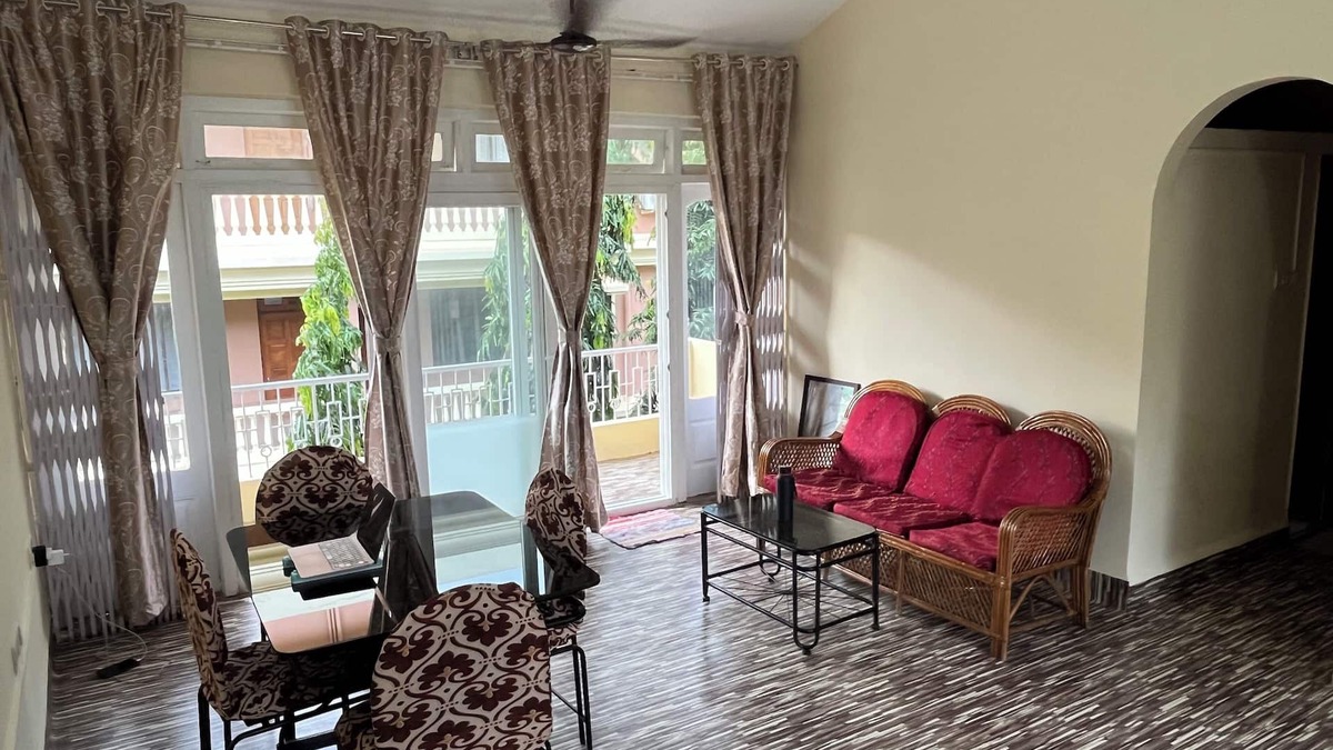 Sinquerim Apartment | 1 BHK Apt | ₹2500/Day or ₹40000/Month | 10 Min Walk to Beach Fully Furnished.