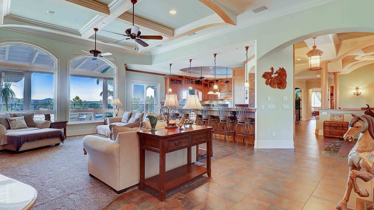 East Canyon House | 1 STORY ARTISTIC MASTERPIECE W/AMAZING VIEWS! GORGEOUS POOL W/SAFETY FENCE OPT.