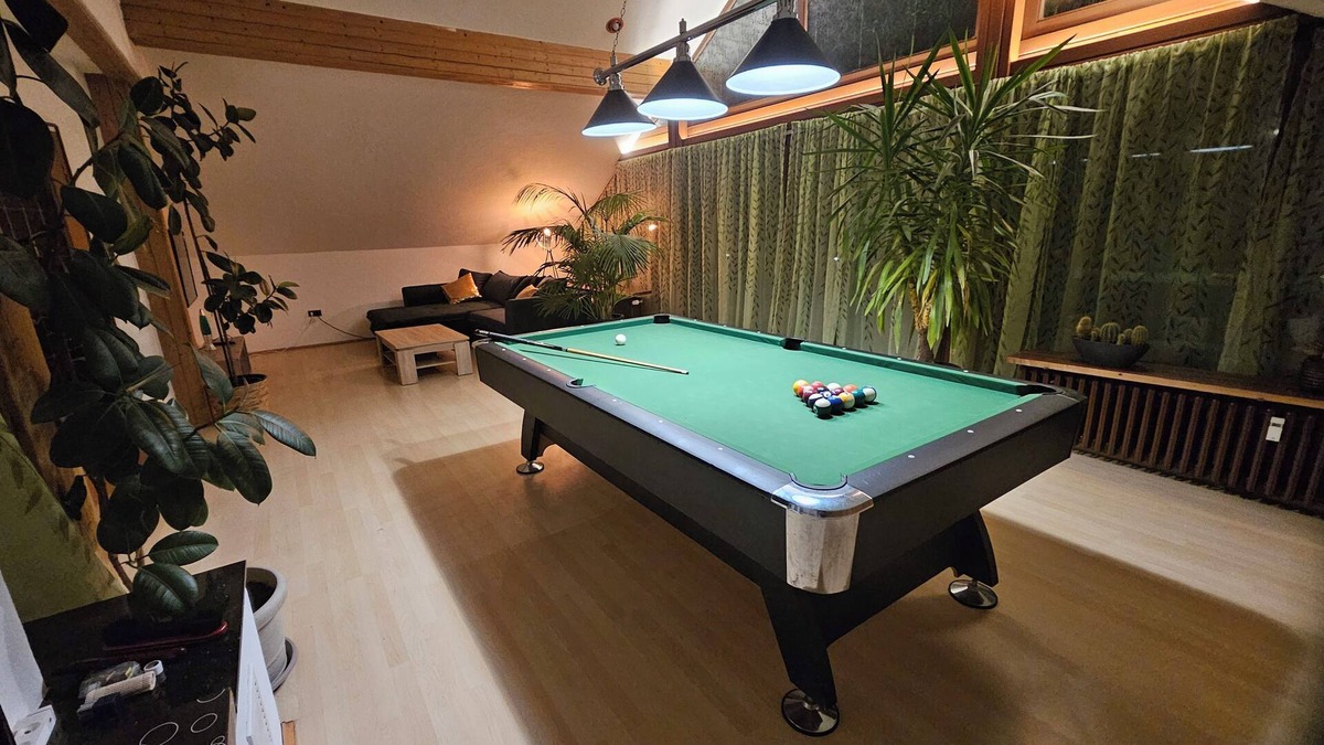 Wiesenbronn Apartment | 105 m² of comfort with billiard table and large balcony. Pet friendly!