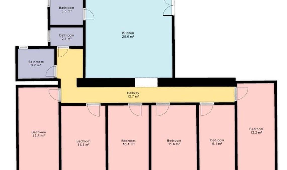 Belso-Ferencvaros Resort | 124 m² Private room ∙ 1 bedroom ∙ 1 guest