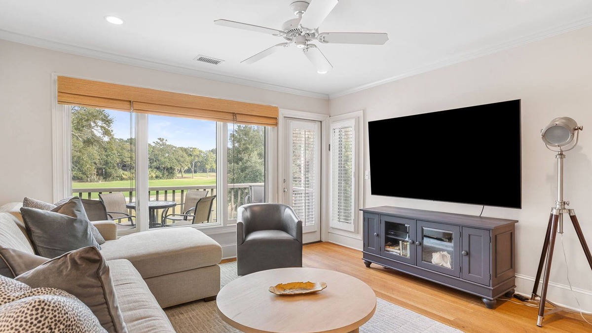 West Beach Village Condo | 1380 Fairway Oaks: 2 Bedrooms, Lovely Golf Views, Close to Beach