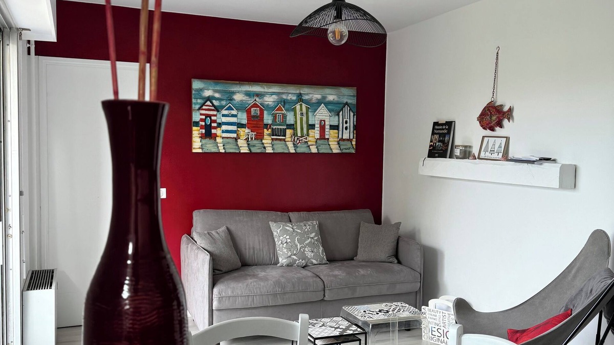 Houlgate Condo | 150 m from the beautiful beach, 2 rooms 4 persons, large balcony, Wi-Fi
