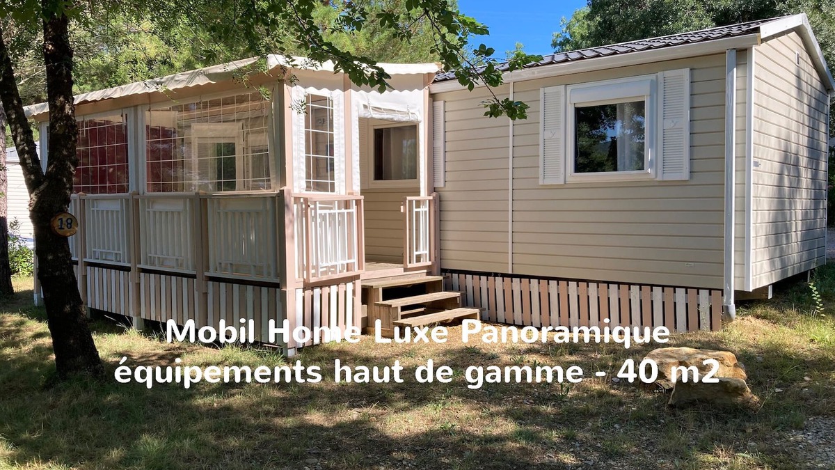 Bedarieux House | 18 Mobil Home Luxe Panoramique calme nature 4personnes