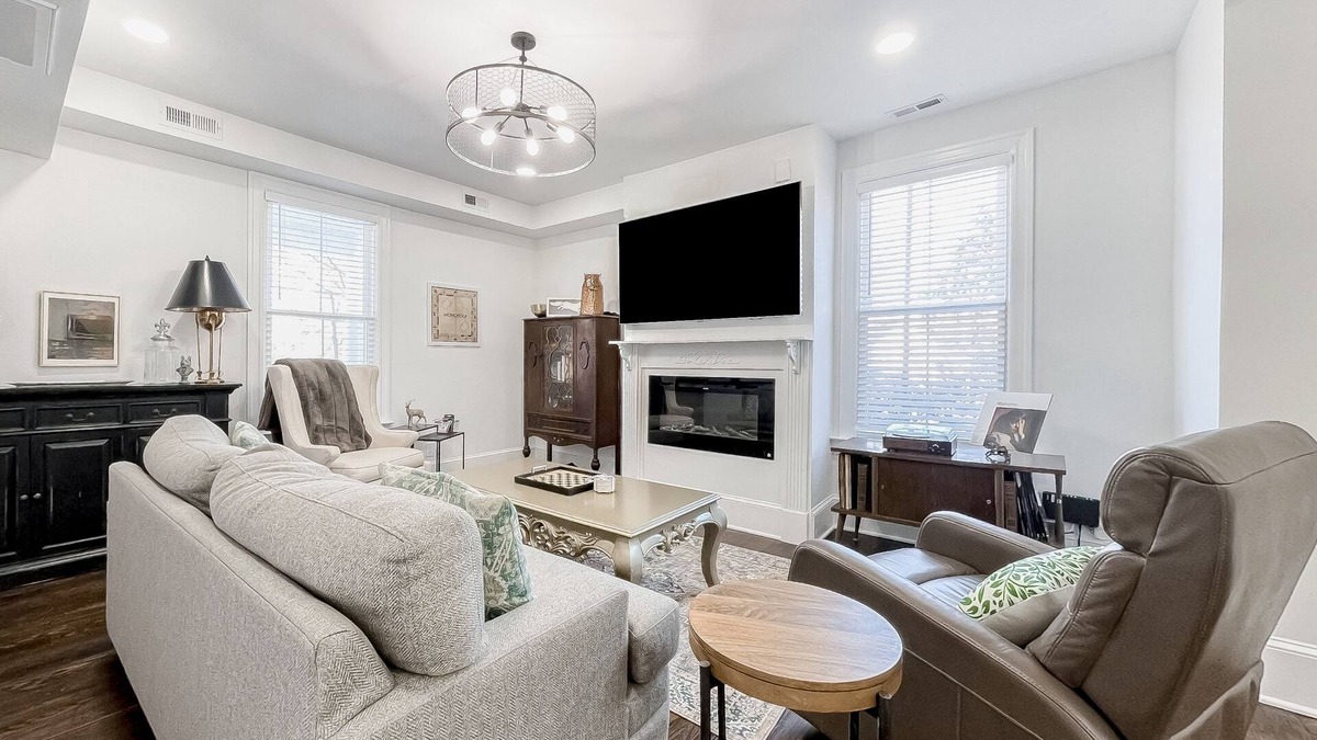 West Fairfax House | 1900s farmhouse with yard games, firepit, & renovated interior - dog-friendly