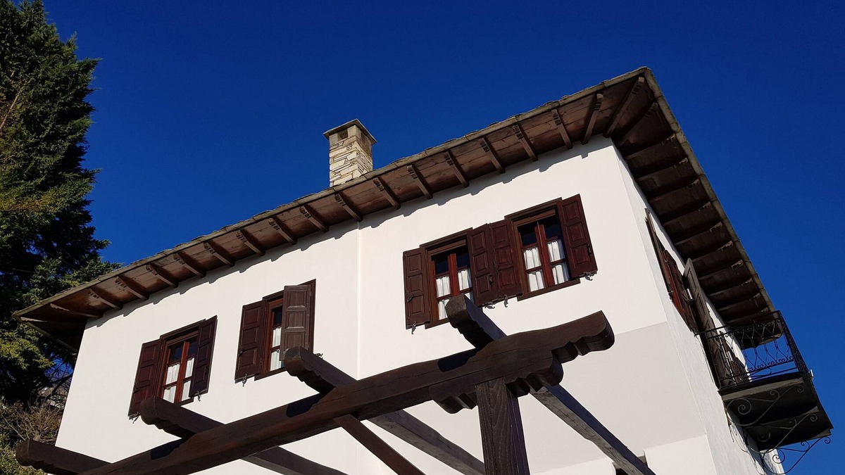Makrynitsa Villa | 19th cent Stone Built Greek Mansion Villa Porteli