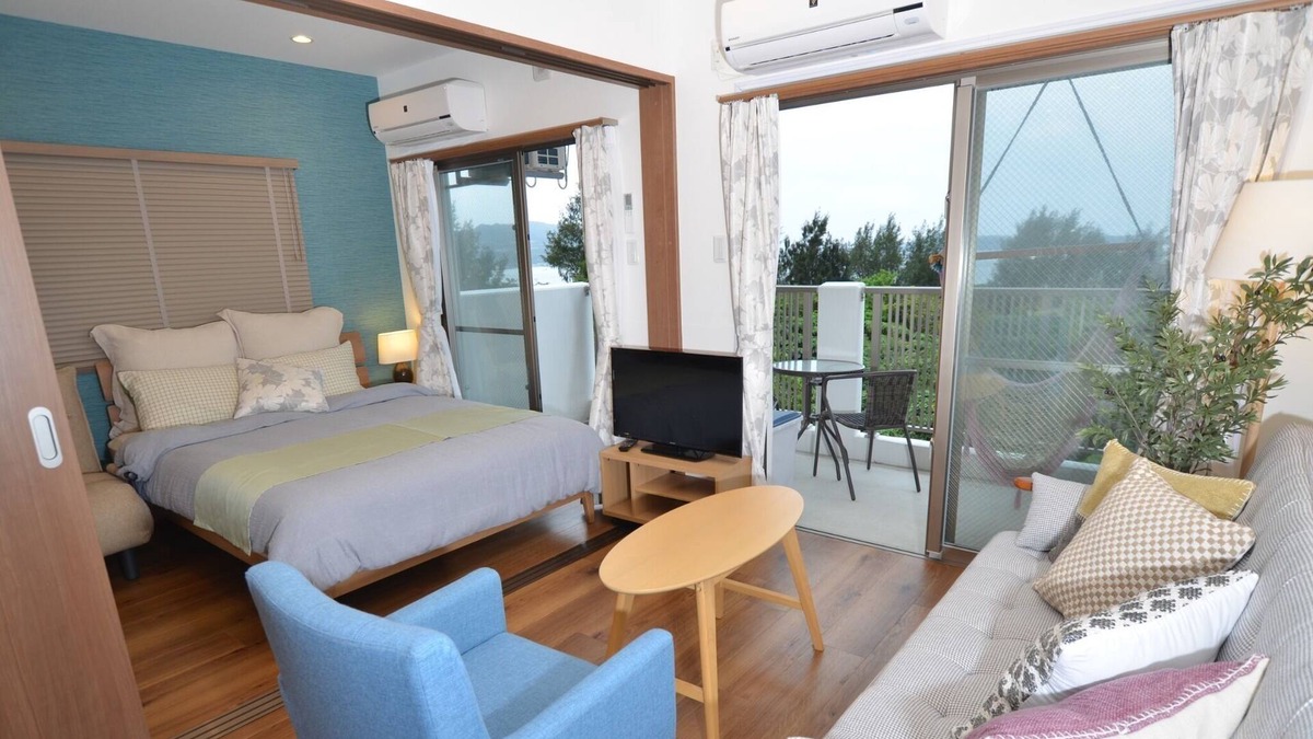 Motobu Apartment | 1Bedroom Apartment Ocean View Lower Floor / Kunigami-gun Okinawa