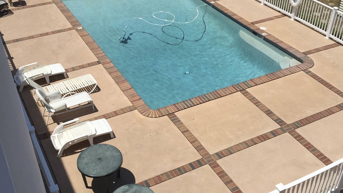 Wildwood Crest Condo | 2-Bd Condo, Pool and Views of Sunset Lake. Watch the fireworks from the porch!