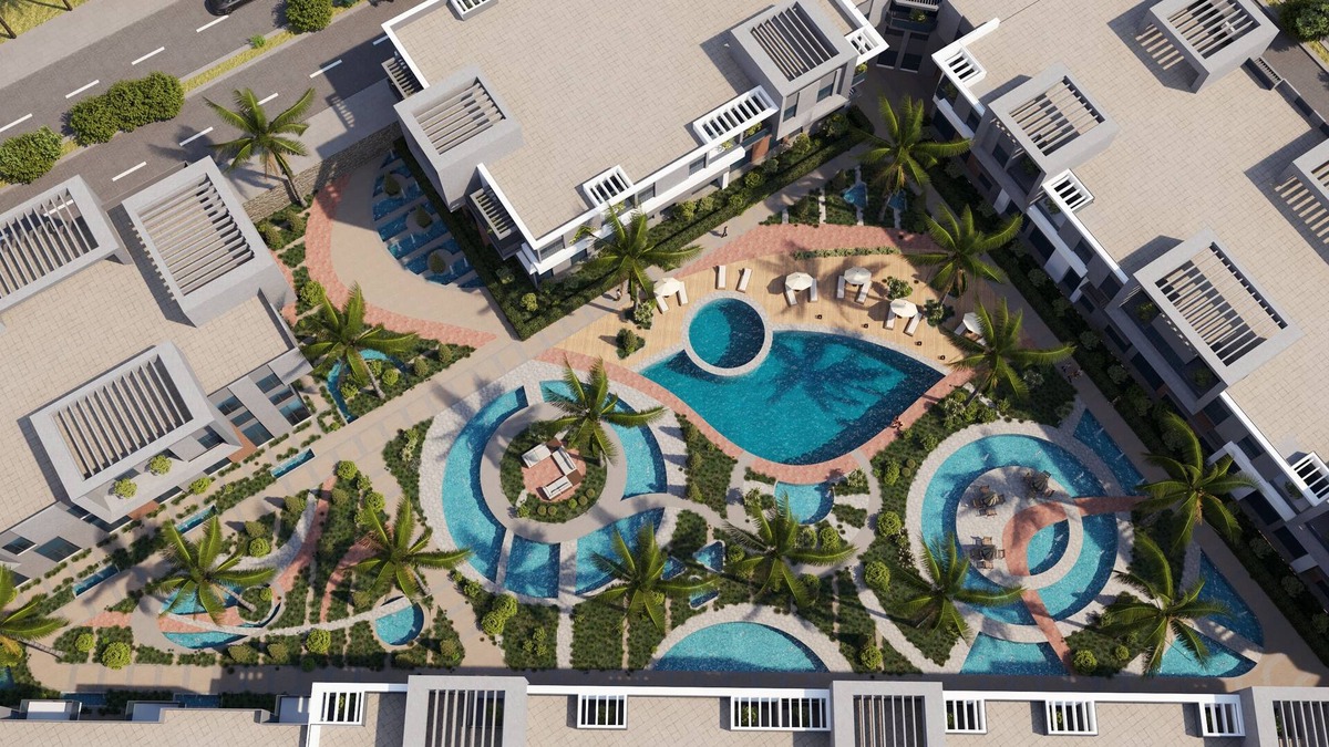 Village Road Apartment | 2-bedroom apartment in sunny Red Sea Governorate with pool view