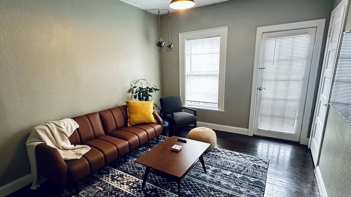 Leadsville Apartment | 2-bedroom apartment in downtown Elkins with AC, a balcony, and WiFi.