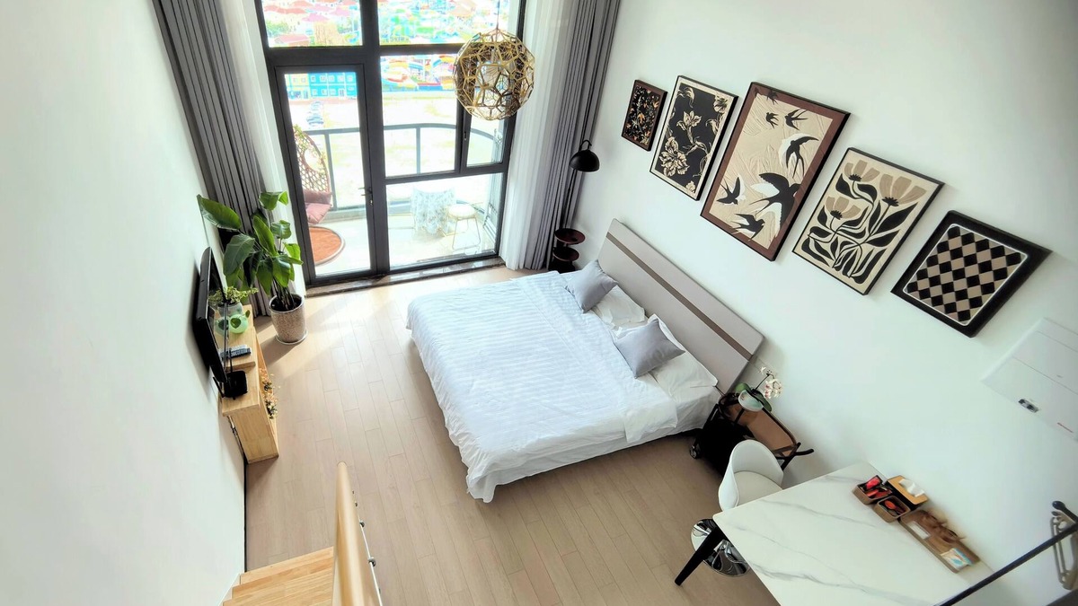 Weihai Apartment | 2-bedroom loft, with kitchen, and supreme sea view