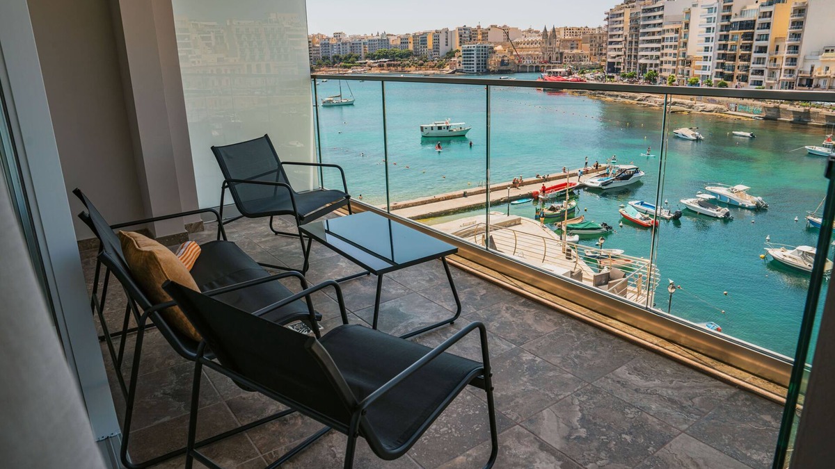 Paceville Apartment | 2 Bedroom Overlooking Spinola Bay in St. Julian's