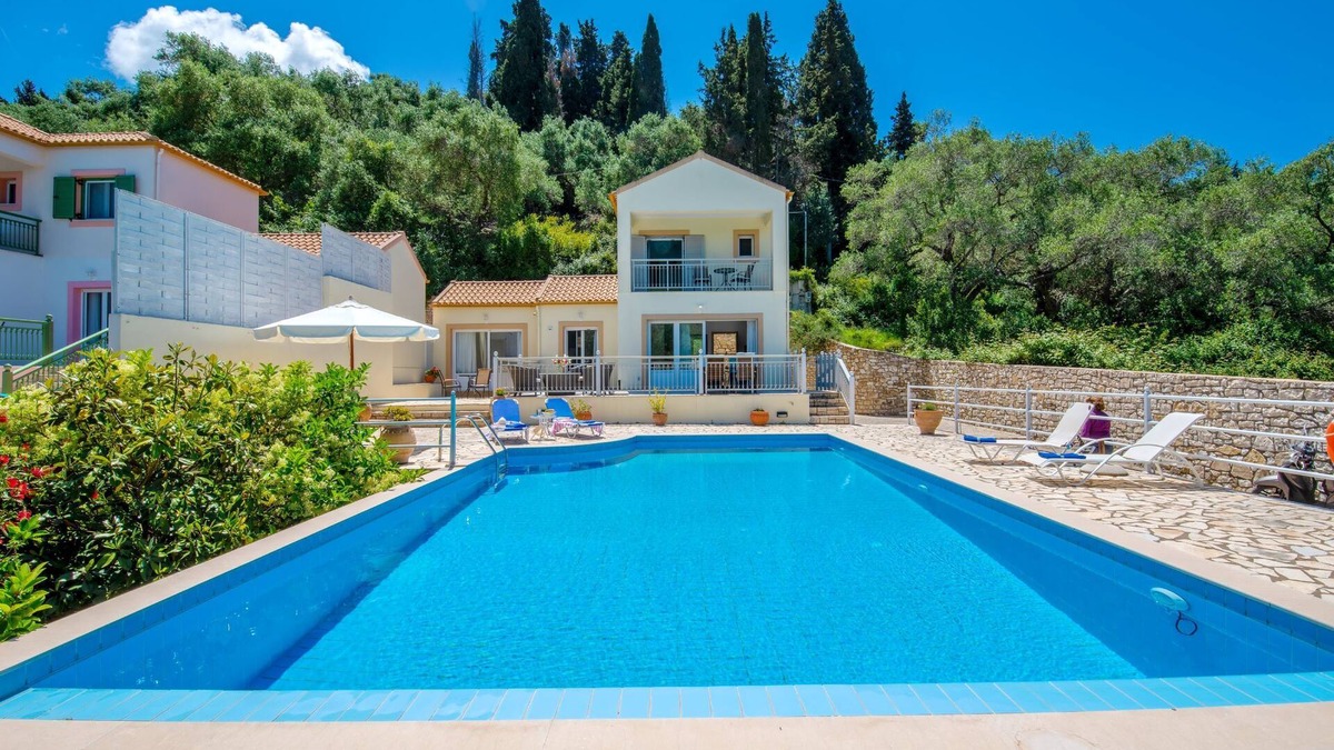 Longos Villa | 2 Bedroom Villa, Private Pool, 100m to Beach, Loggos