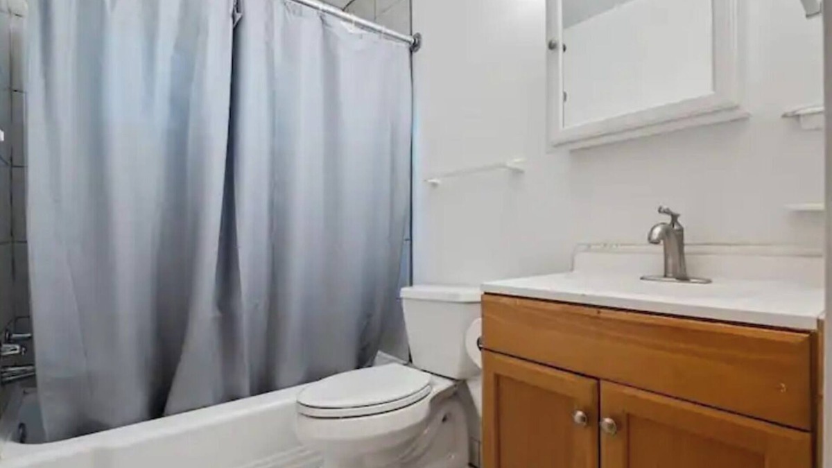 Bedford Condo | 2 BR townhouse, kitchen, bathroom with TV, free WI-FI, washer/dryer, iron, A/C.