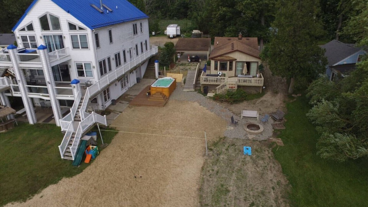 Alto House | 2 houses Campau Lakefront 4 level, sunrise cottage -Hot Spa, fireplaces