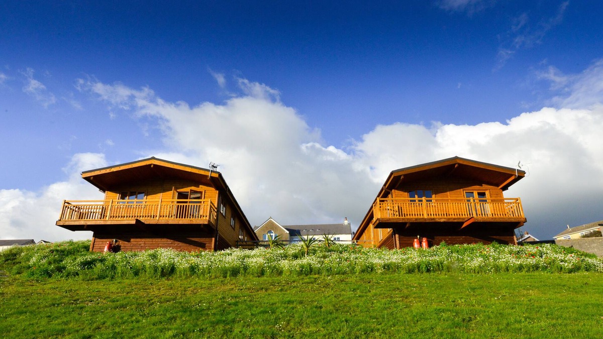 Bridgend House | 2 Log cabins with stunning views, ideal location near Cardiff, South Wales