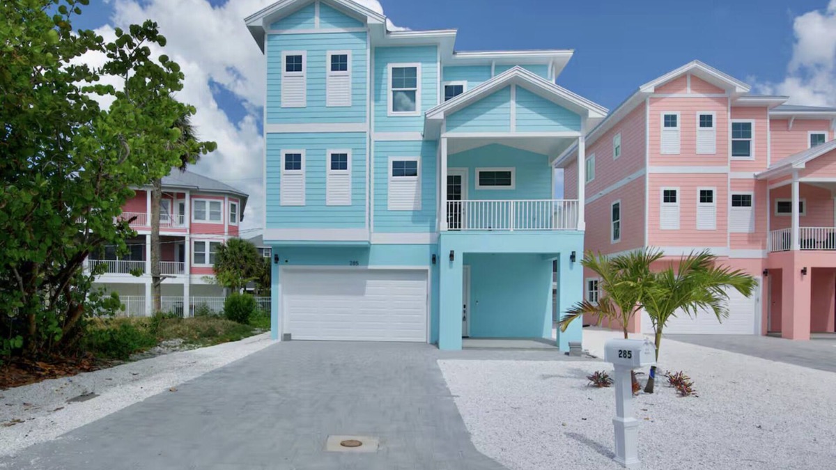 Fort Myers Beach House | 2 New Luxury Beach Homes Sleep 20+ Dual Pools & Spas Prime Location Steps to Times Square & Sand