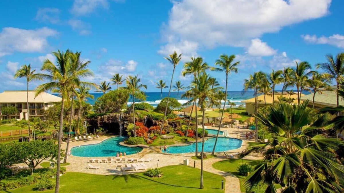 Hanamaulu Hotel | 2 Partial Ocean View 2 Double Beds at Kauai Beach Resort & Spa, Pool!
