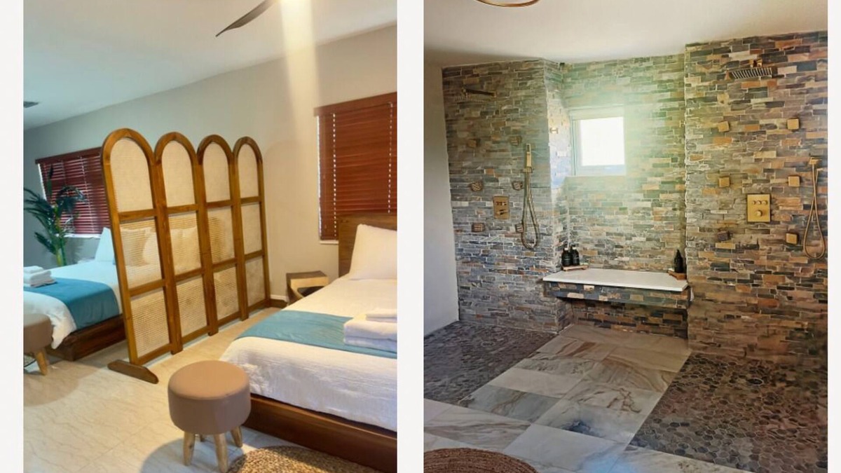 Bahamia West House | 2 Queen Beds & 2 Bunk Beds located 1.5 miles from the beach.