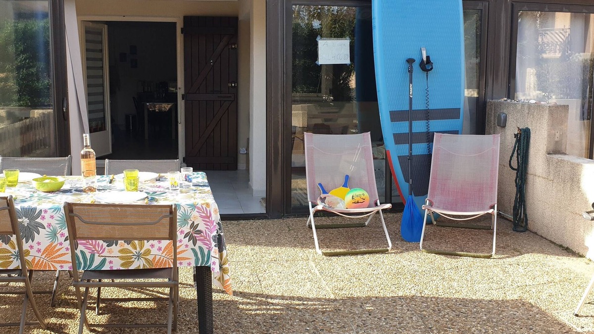 Leucate Apartment | 2-room apartment + air-conditioned cabin on garden level