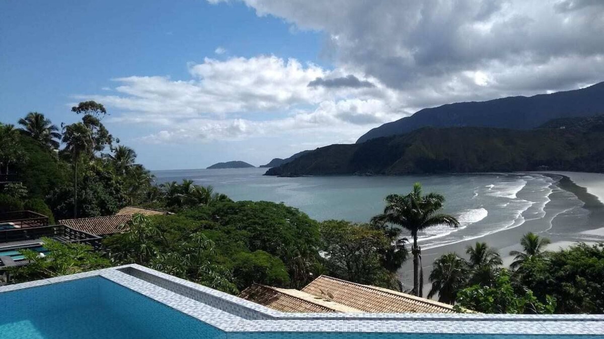Praia de Barequecaba House | 2-suite house - view, heated infinity pool