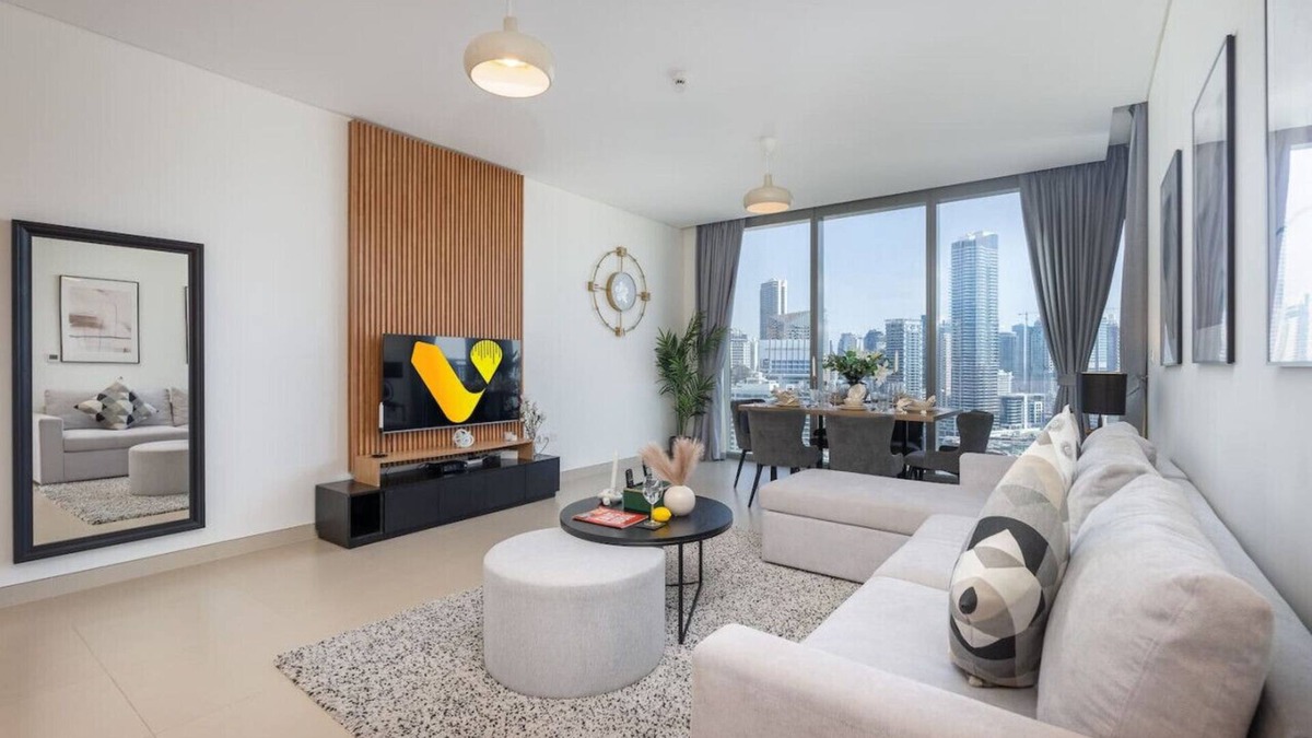 Jabal Ali 2 Apartment | 2006- 52 l 42 Dubai Marina · Marina view balcony near Ain Dubai/JBR Beach/Mall