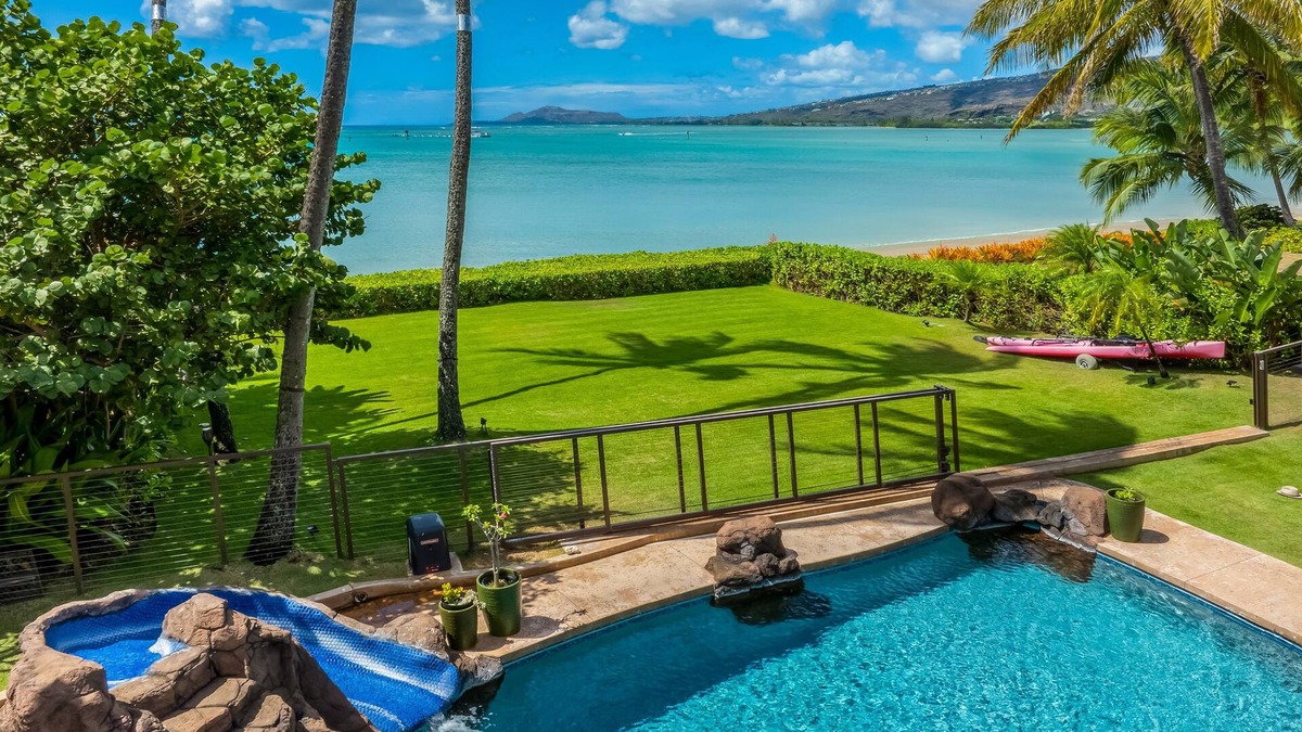 Portlock House | 201 Portlock Rd by Gather: 4BR Beachfront Villa w/Pool, Oceanviews & Hot Tub