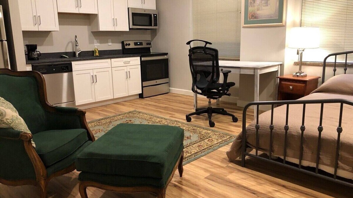 Charleston Apartment | 208 New downtown living Studio Queen fast Wi-Fi