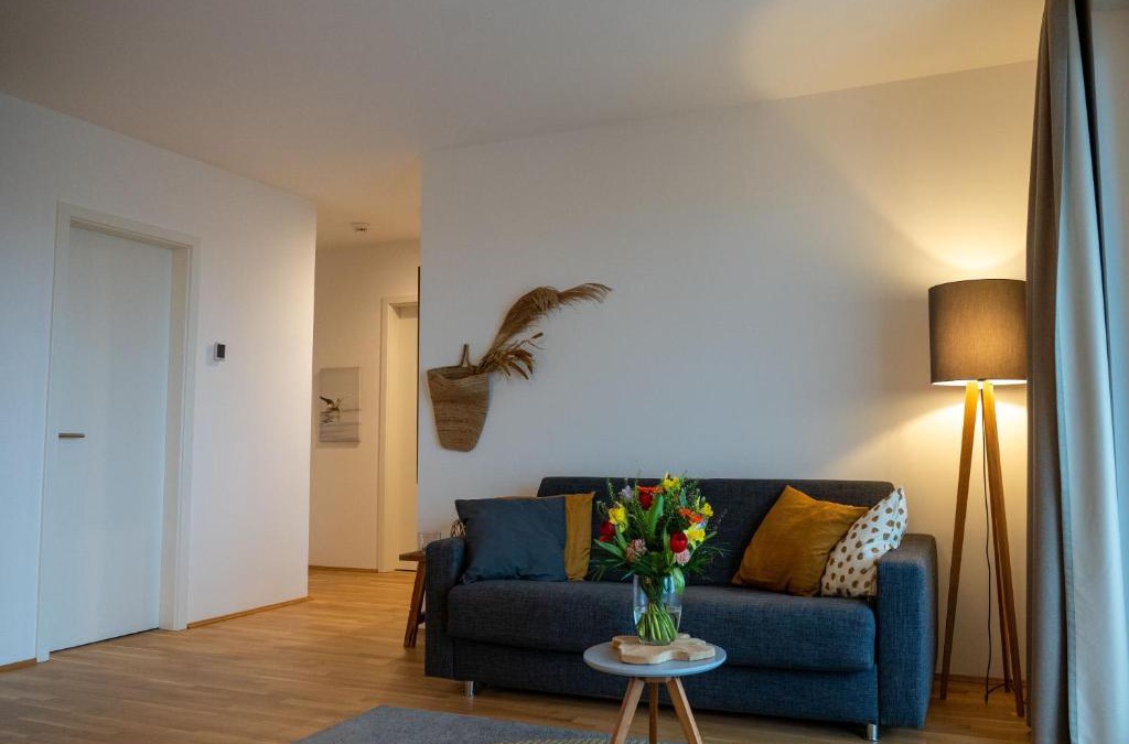 Innenhafen Apartment | 210 Fewo Langeoog mit Balkon und Meerblick sowie Seeblick