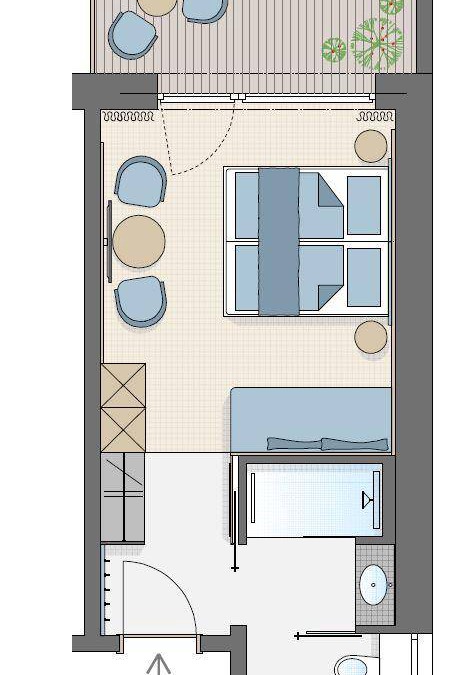 Soelden Hotel | 27 m² Hotel ∙ 1 bedroom ∙ 3 guests