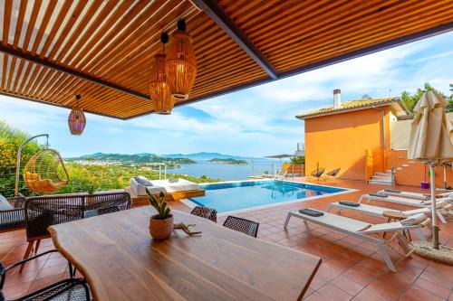 Agia Paraskevi Villa | 2B Luxurious Villa Io, With Private Pool And Stunningt Sea Views