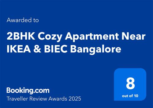 Narasapura Apartment | 2BHK Cozy Apartment Near IKEA & BIEC Bangalore