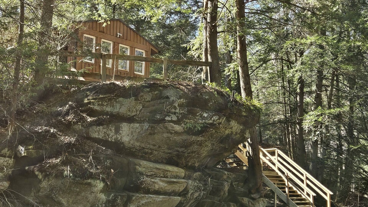 Logan Cabin | 2BR cabin with private hollow, creek, and historic dam, minutes to trails/food