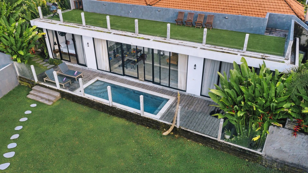 Padonan Villa | 2BR/Monthly/800m2/Closed living/Rice fields view