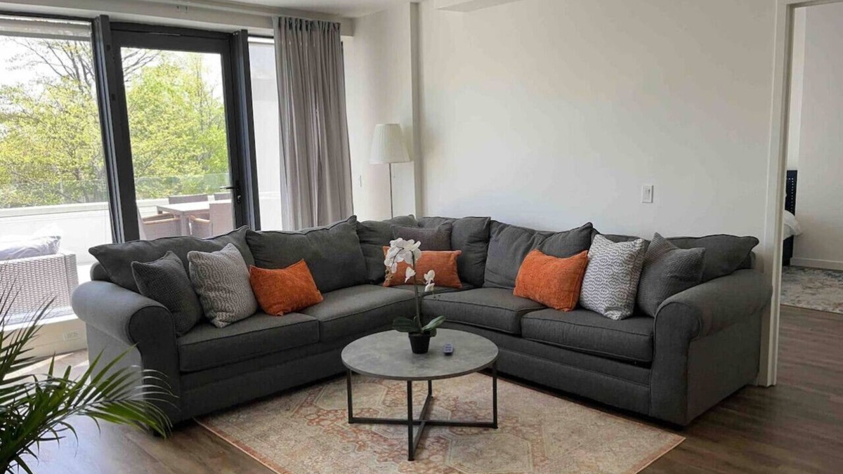 East Orange Apartment | 2BR Suite w/patio near NYC train & Seton Hall