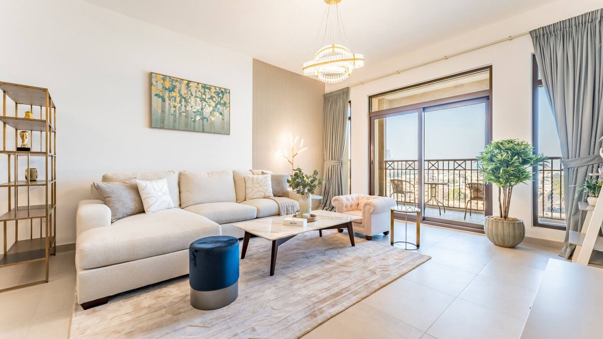 Umm Suqeim 3 Apartment | 2BR with Balcony Overlooking Burj Al Arab, Exclusive Amenities & Steps from Iconic Landmark