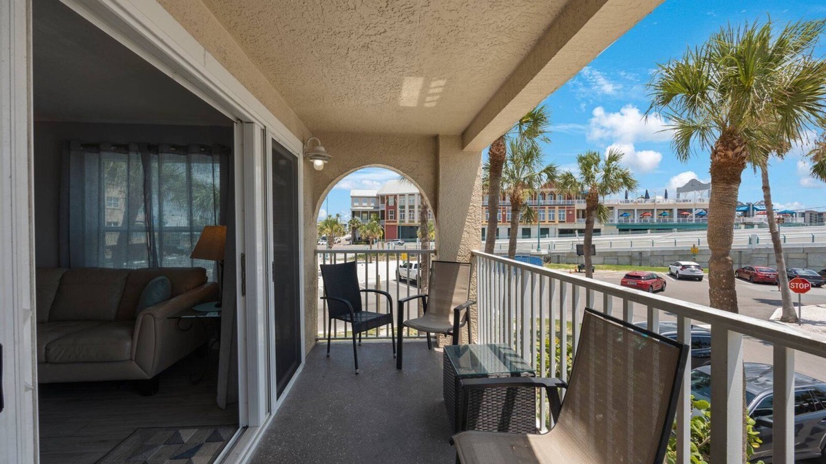 Madeira Beach Condo | 3 Bedroom 2 Bath Beach View #105 Beach Place Condos