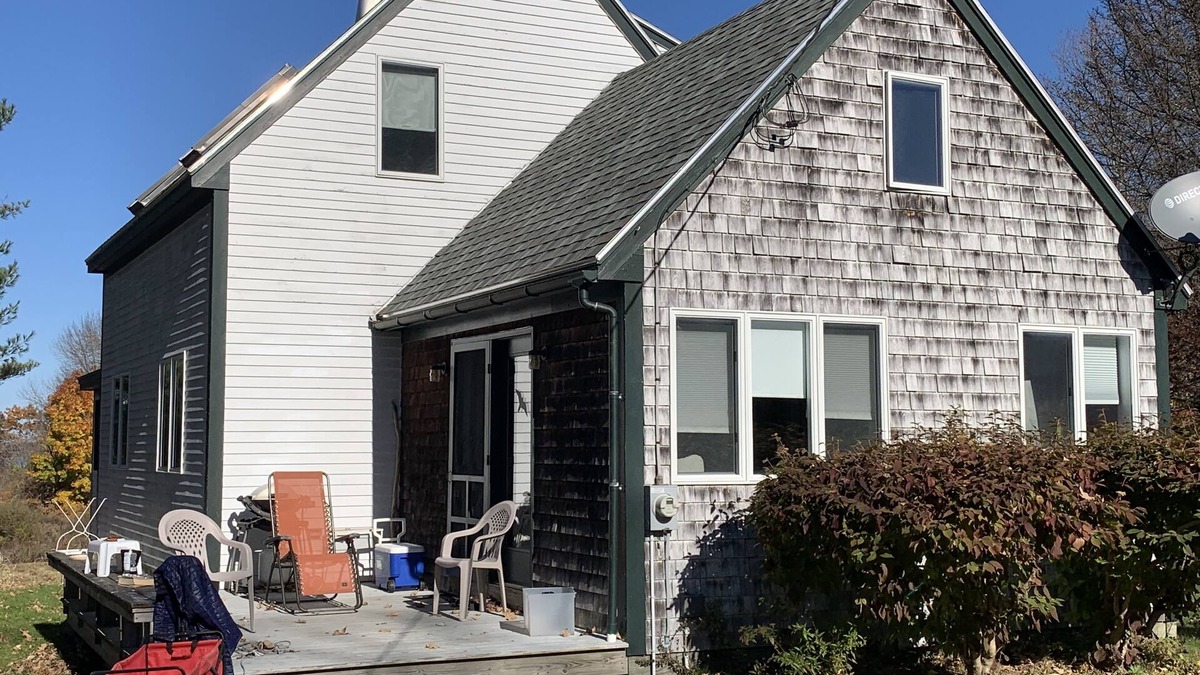 Chebeague Island House | 3 bedroom home right of way to private beach, with deck and enclosed porch