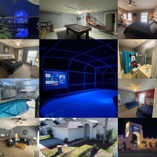 Clear Creek House | 3 Bedroom Villa with Poolside Cinema and Games Room Close to theme Parks sleeps 6 plus 2
