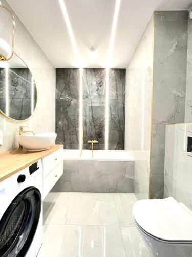 Rzeszow Apartment | 3 Bedrooms Premium Bella Blue for 8 Guests with AC and Free out side Parking