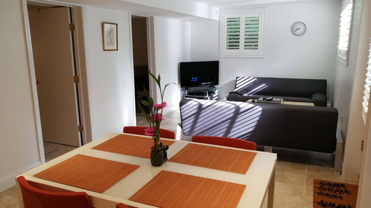 Town of North Castle Apartment | 3-Br 2-Bath Apt & Sauna in Woods with Self check-in.
