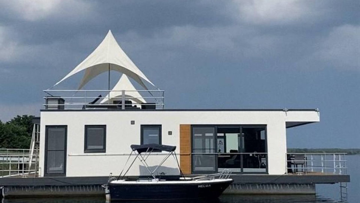 Laasow Boat Rental | 3. floating vacation home Möweninsel - Floating vacation homes Gräbendorfer