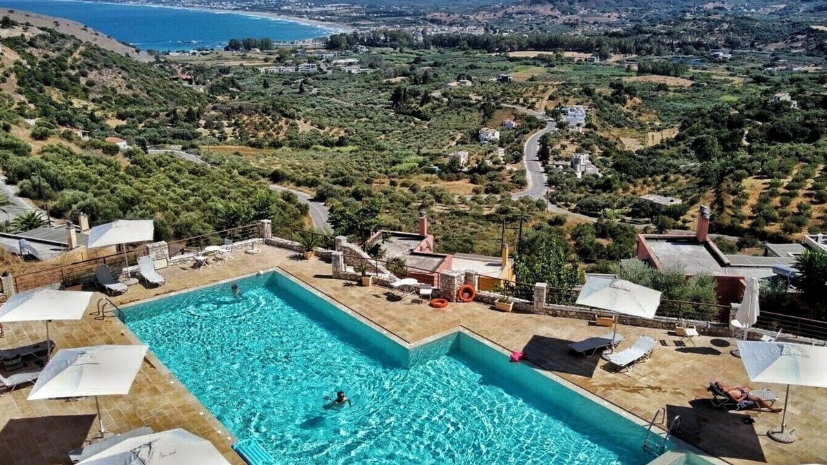 Exopoli Apartment | 3 room apartment with view Oasis (Rose) above Georgioupolis