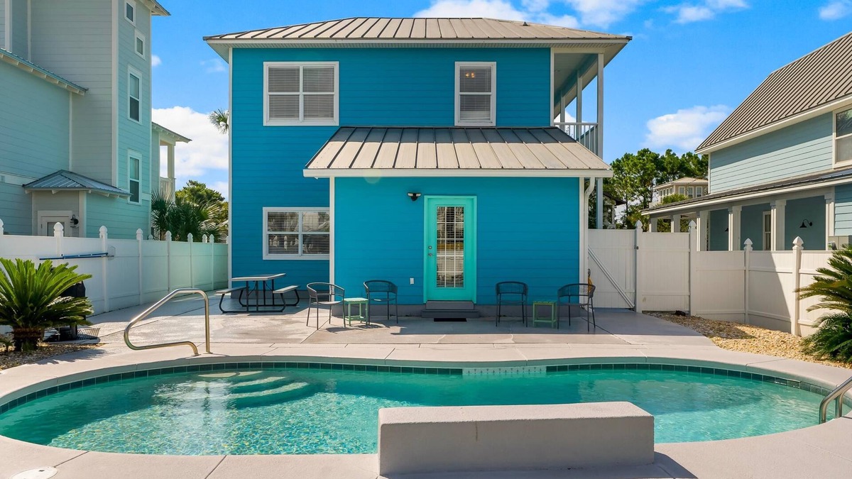 Village of Sugar Beach House | 30A Beach House Seagrove Escape, Private Pool, Beach, Pet Friendly, 4 Bikes Incl