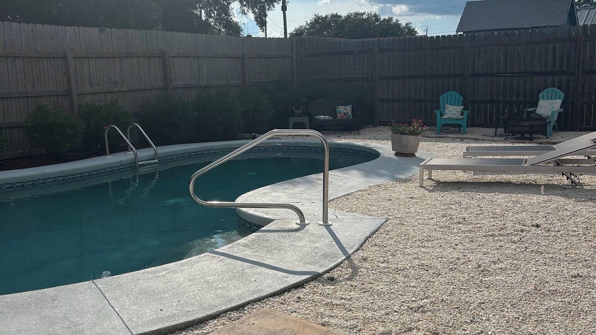 Biltmore Beach House | 3B/2B house with POOL. 700' to public boat ramp & .6 mi to beach access!