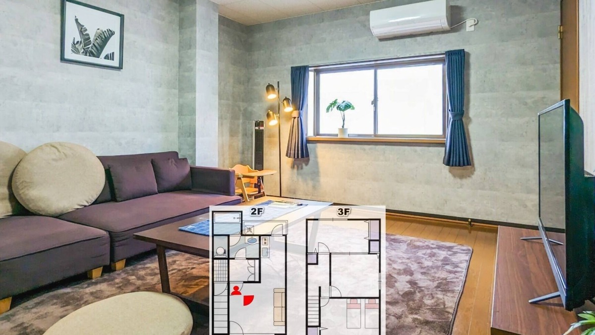 Nishinari Apartment | 3BRLivingRoom Direct KIXNambaUmeda access DT02 - Room 2/Osaka Ōsaka